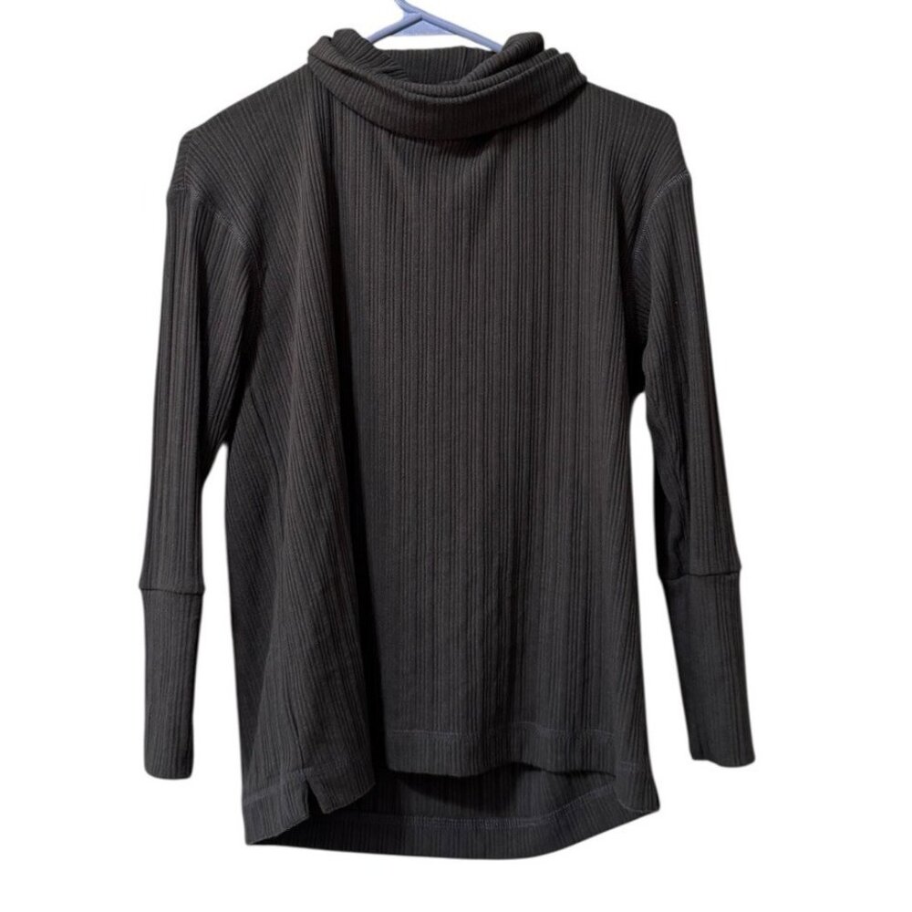 Susina Sweater Size MP Long Sleeve Cowl Neck Polyester Blend Stretch Office City